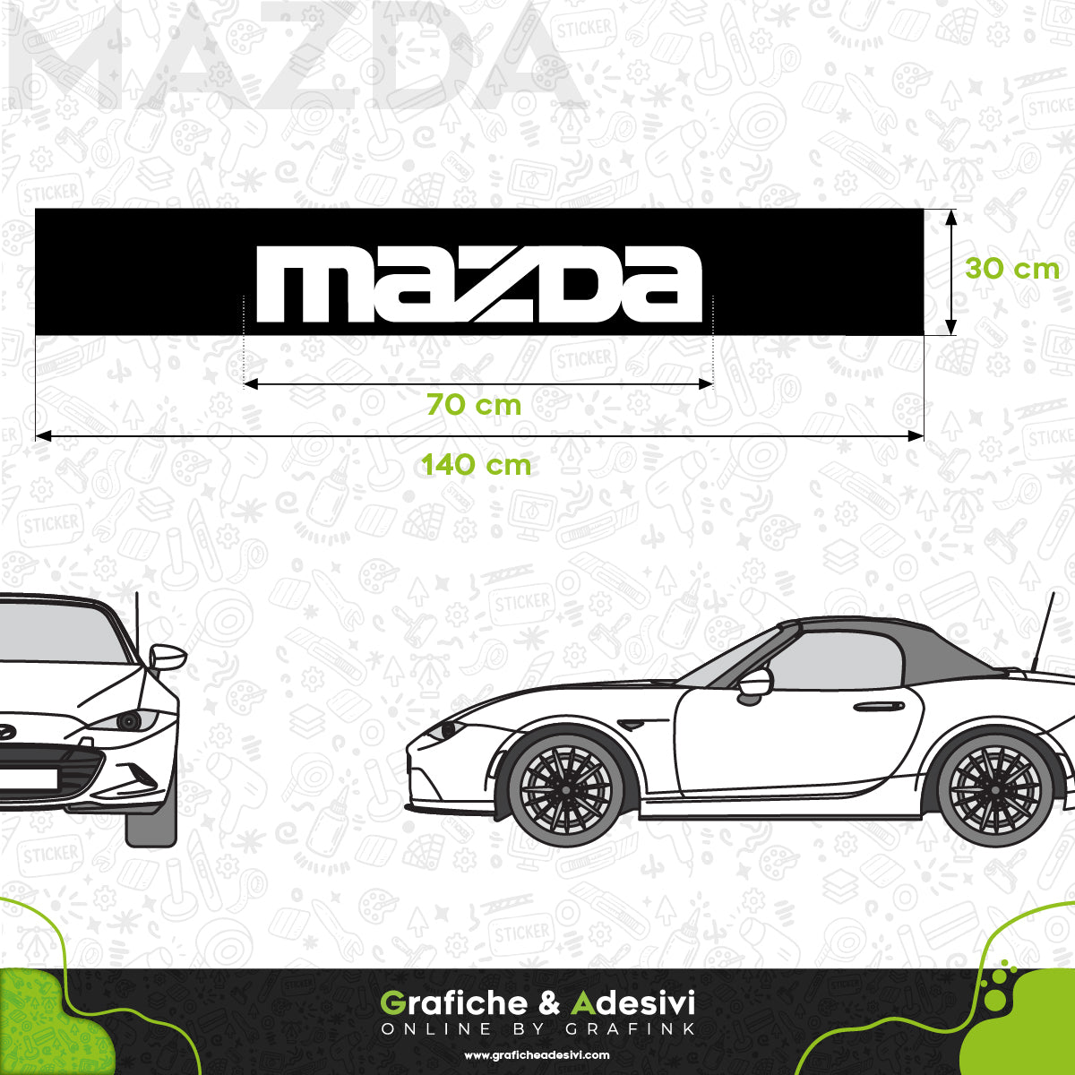 Fascia Adesiva Striscia Parasole - Mazda