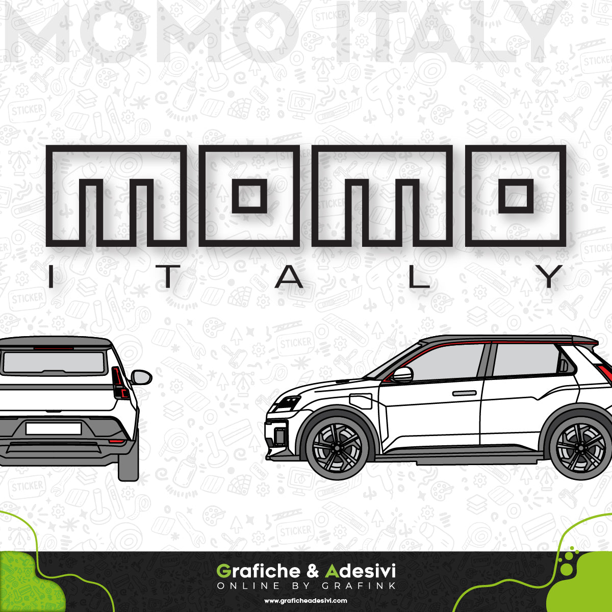 Adesivo Portiera Cofano o Baule - MOMO Italy