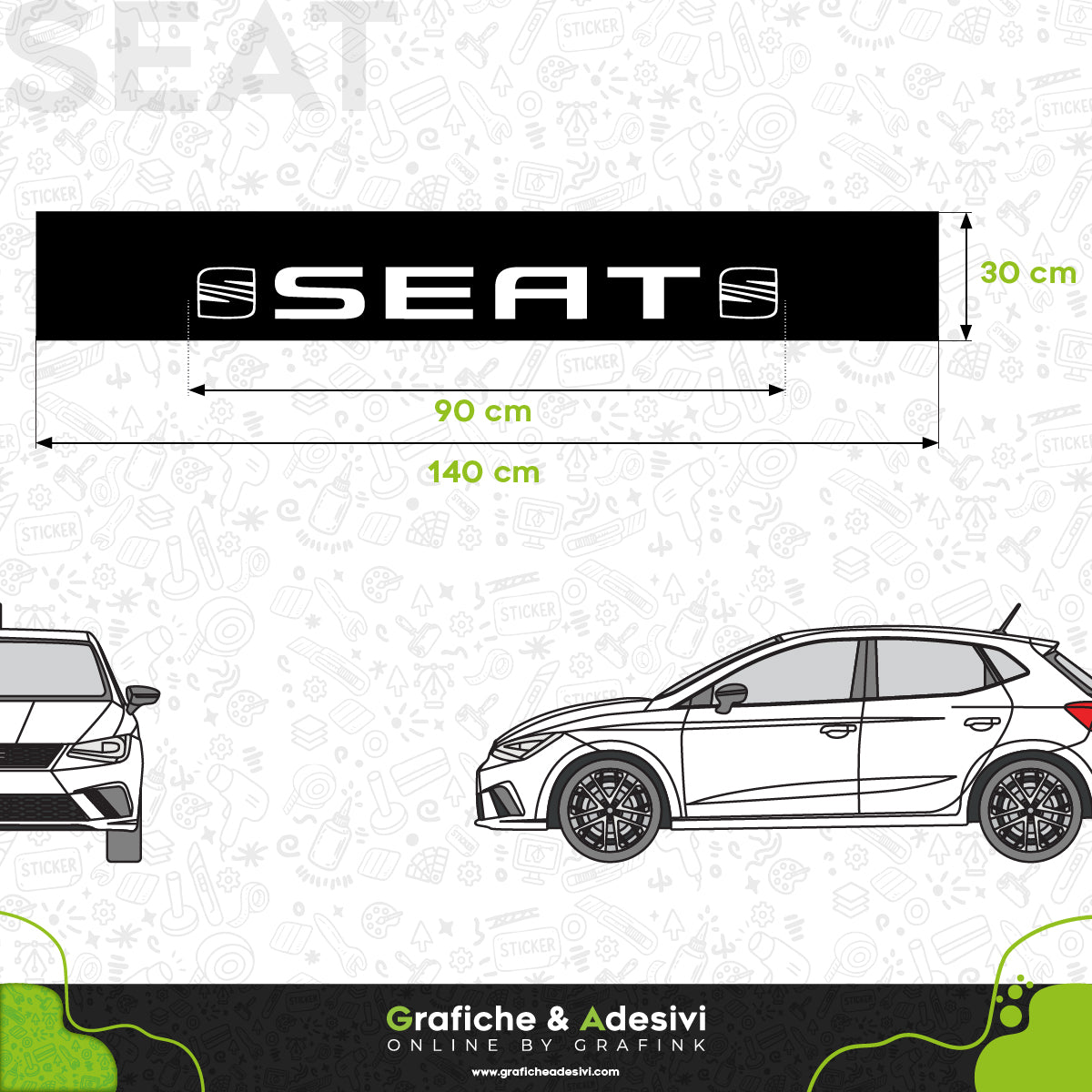 Fascia Adesiva Striscia Parasole - Seat Moderno