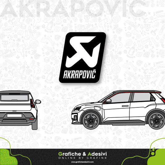 Adesivo Portiera Cofano o Baule - Akrapovic