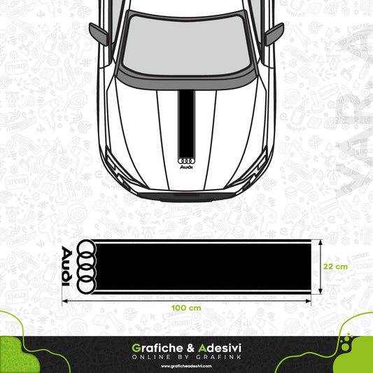 Audi Classic - Fascia Striscia Cofano