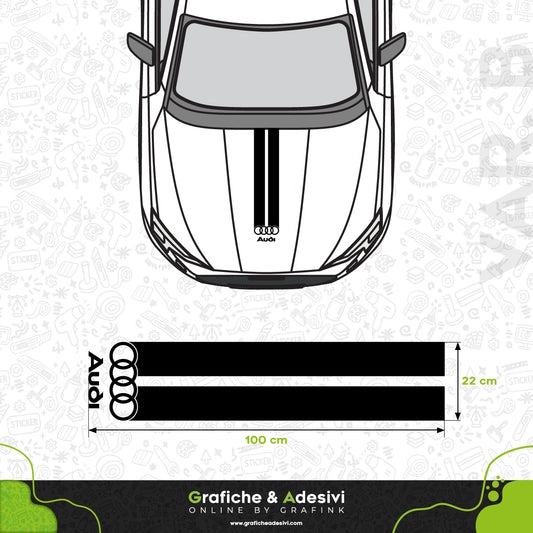 Audi Classic - Fascia Striscia Cofano