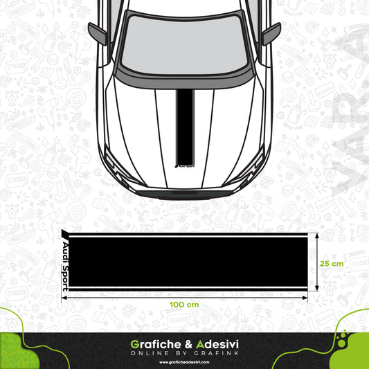 Audi Sport - Fascia Striscia Cofano