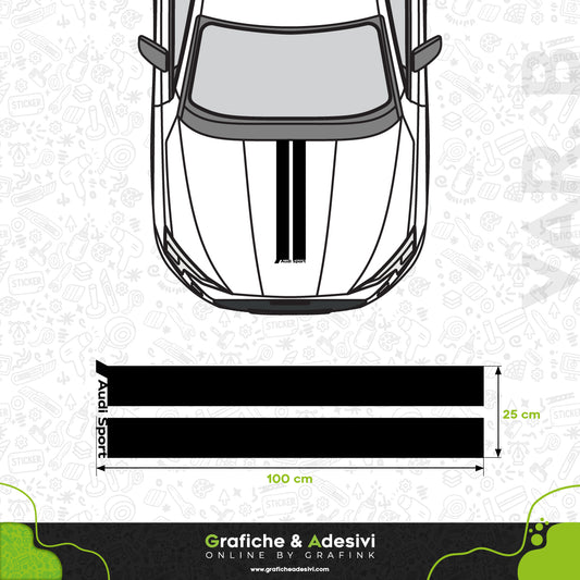 Audi Sport - Fascia Striscia Cofano