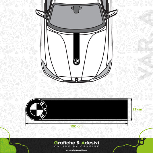 BMW Logo Classico - Fascia Striscia Cofano