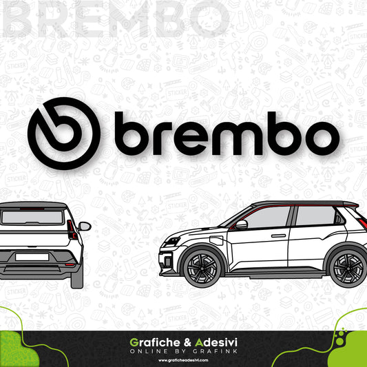 Adesivo Portiera Cofano o Baule - Brembo