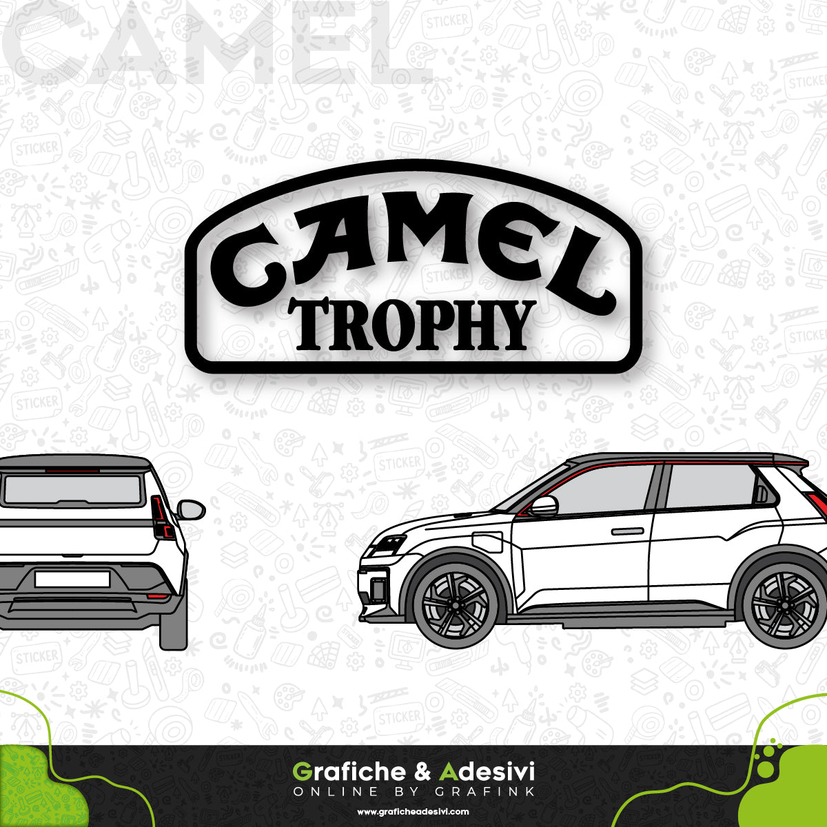 Adesivo Portiera Cofano o Baule - Camel Trophy