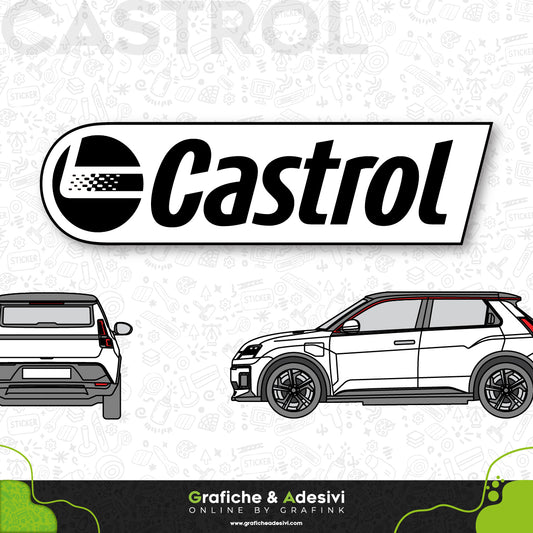 Adesivo Portiera Cofano o Baule - Castrol