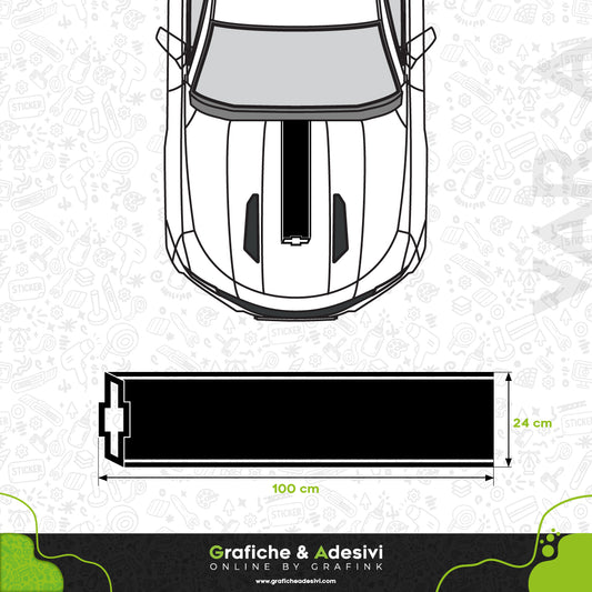 Chevrolet - Fascia Striscia Cofano
