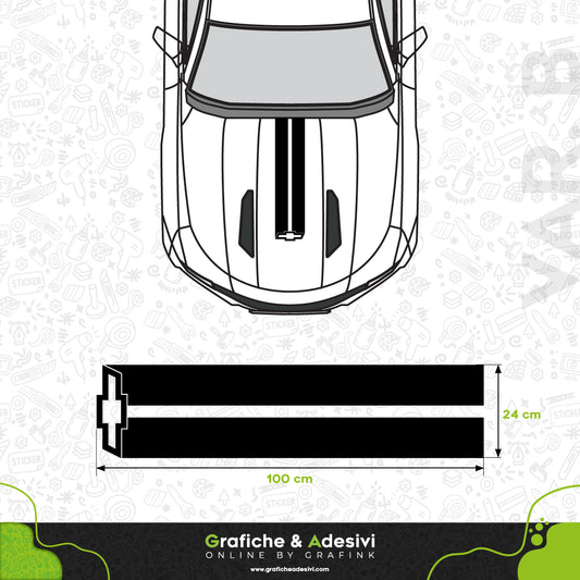 Chevrolet - Fascia Striscia Cofano
