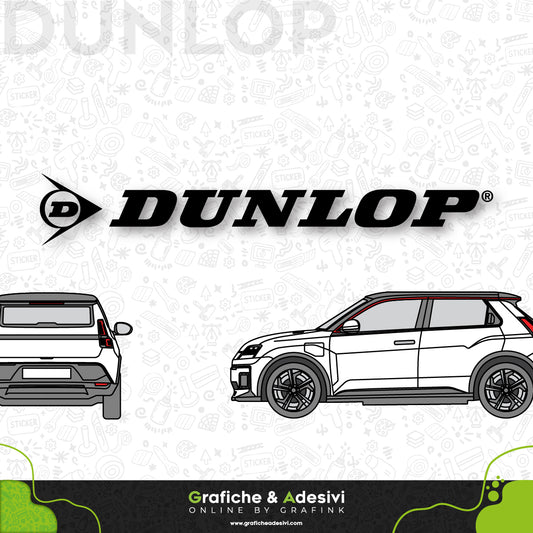 Adesivo Portiera Cofano o Baule - Dunlop