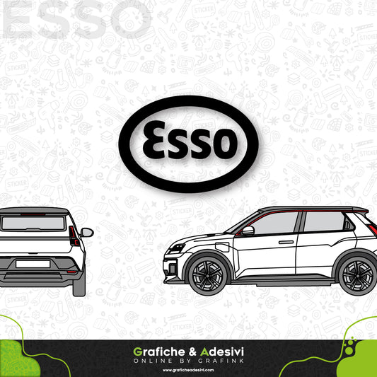 Adesivo Portiera Cofano o Baule - Esso