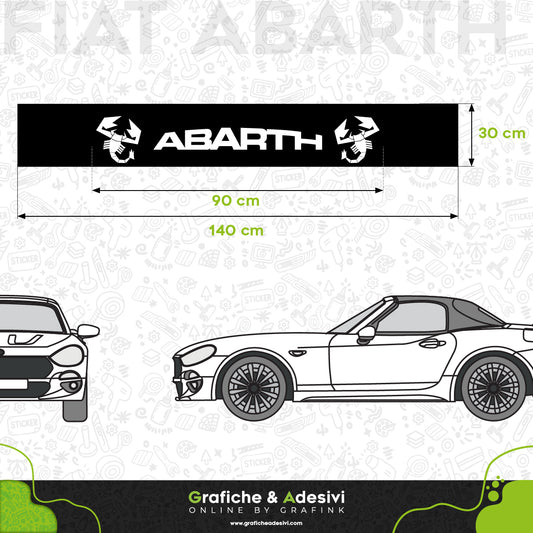 Fascia Adesiva Striscia Parasole - Fiat Abarth
