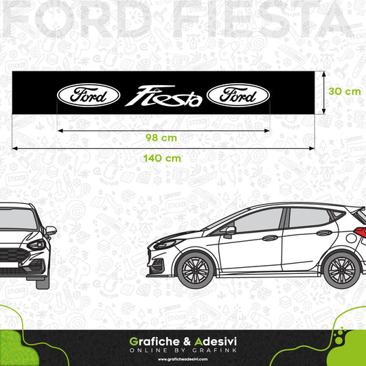 Fascia Adesiva Striscia Parasole - Ford Fiesta