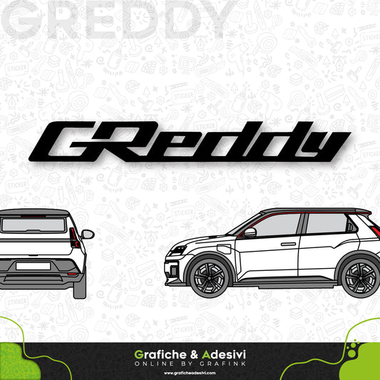 Adesivo Portiera Cofano o Baule - GReddy