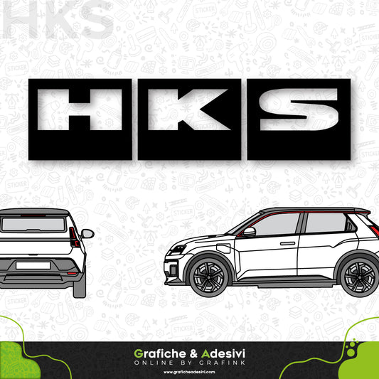 Adesivo Portiera Cofano o Baule - HKS