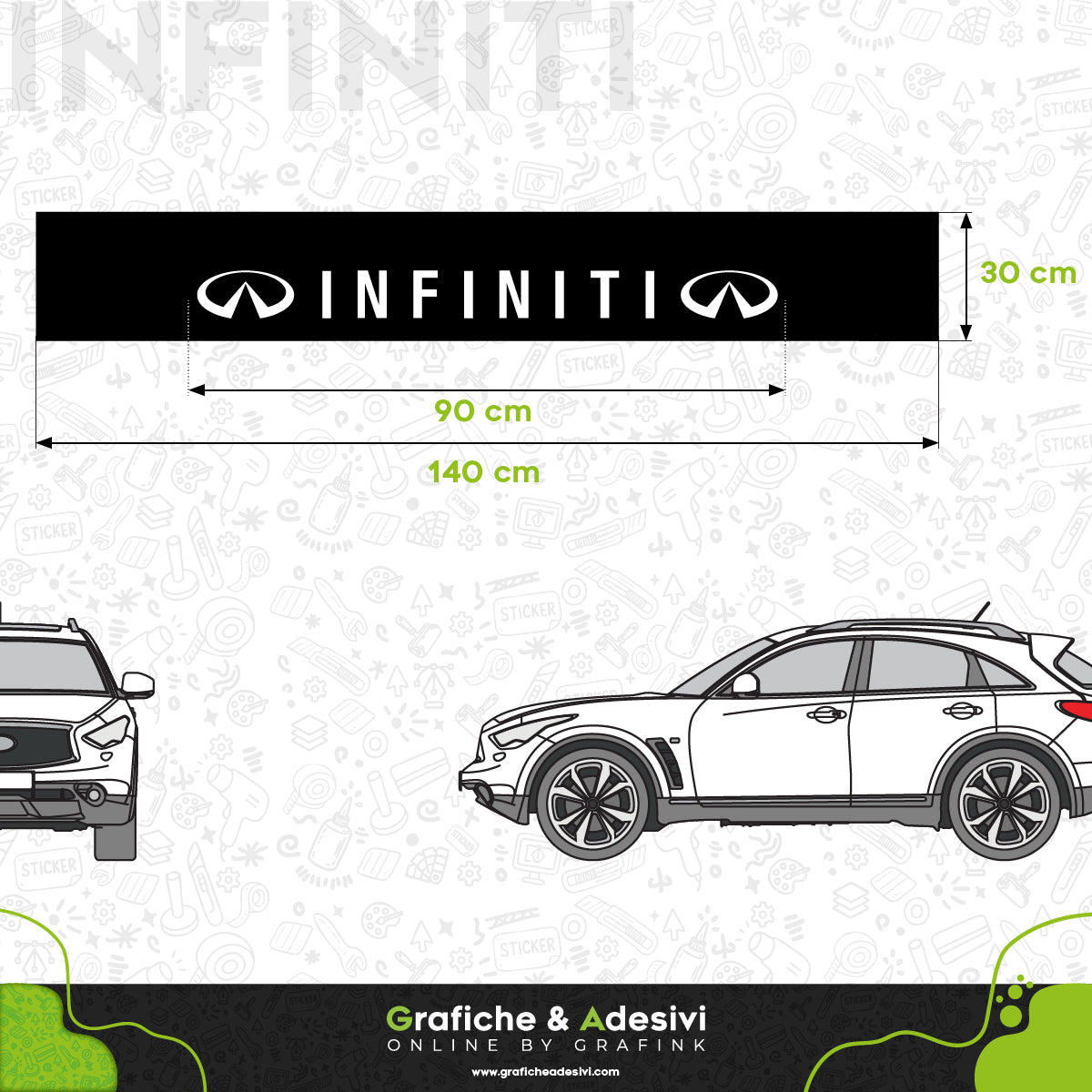 Fascia Adesiva Striscia Parasole - Infiniti