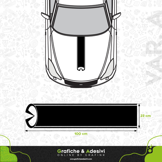Infiniti - Fascia Striscia Cofano