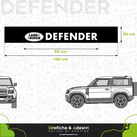 Fascia Adesiva Striscia Parasole - Land Rover Defender