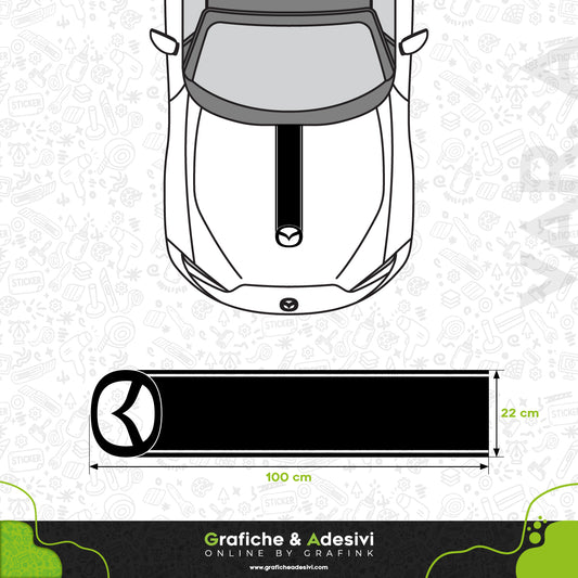 Mazda - Fascia Striscia Cofano
