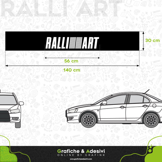 Fascia Adesiva Striscia Parasole - Mitsubishi RALLIART