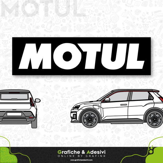 Adesivo Portiera Cofano o Baule - Motul