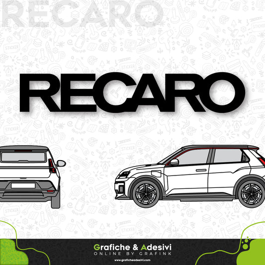 Adesivo Portiera Cofano o Baule - Recaro