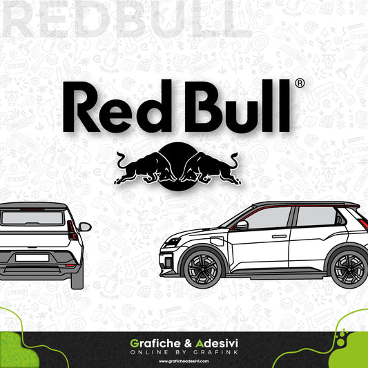 Adesivo Portiera Cofano o Baule - Redbull