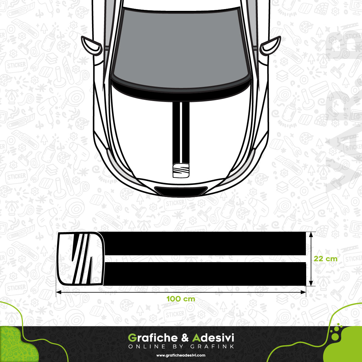 Seat - Fascia Striscia Cofano
