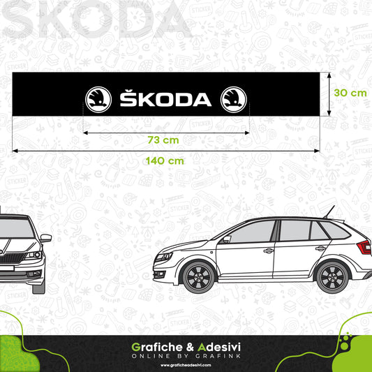 Fascia Adesiva Striscia Parasole - Skoda Classico Vintage