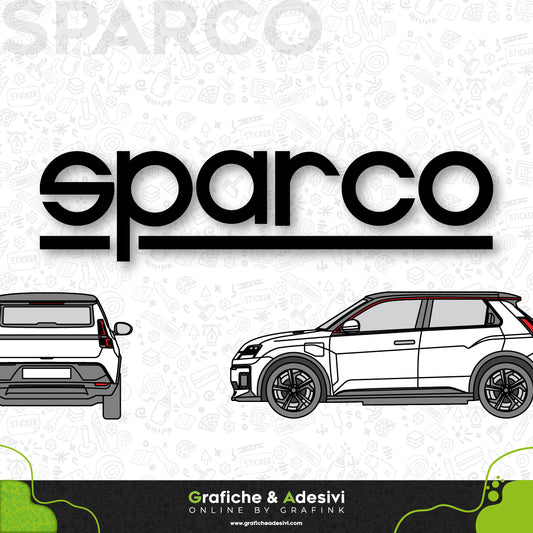 Adesivo Portiera Cofano o Baule - Sparco