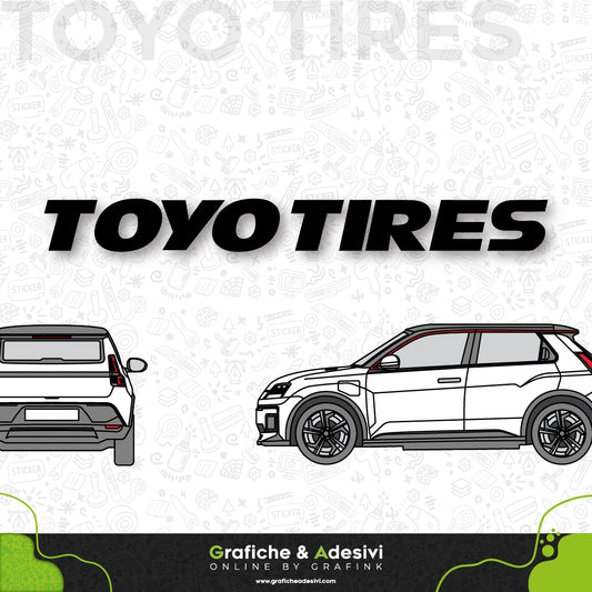 Adesivo Portiera Cofano o Baule - Toyo Tires