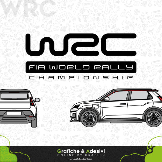 Adesivo Portiera Cofano o Baule - WRC